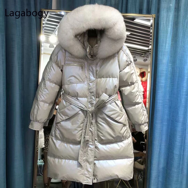 Lagabogy-parka-en-cuir-brillant-pour-femme-manteau-en-duvet-de-canard-blanc-2021-en-fourrure