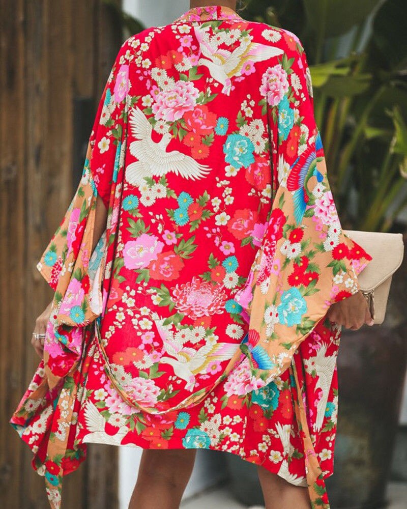 Chemisier-Kimono-manches-longues-pour-femmes-nouveau-Style-imprim-Floral-boh-me-ample-Long-Cardigan-manches