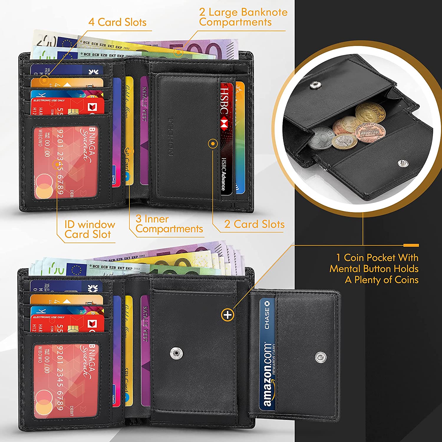 TEEHON-portefeuille-en-cuir-et-Fiber-de-carbone-pour-hommes-porte-monnaie-l-ger-porte-cartes