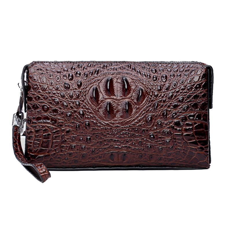 Portefeuille-en-cuir-v-ritable-pour-hommes-motif-Crocodile-anti-vol-serrure-mot-de-passe-pochette