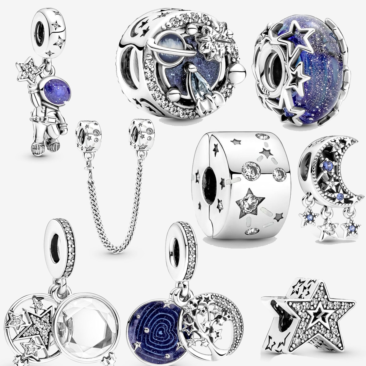 Breloque-galaxie-2021-en-argent-sterling-100-perles-bleues-adapt-es-aux-pendentifs-de-bracelet-Pandora