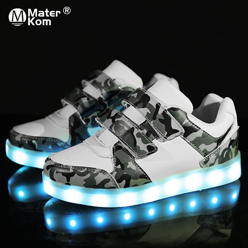 Chaussures-avec-semelle-Led-pour-enfants-baskets-lumineuses-et-lumineuses-avec-chargeur-USB-taille-25-37