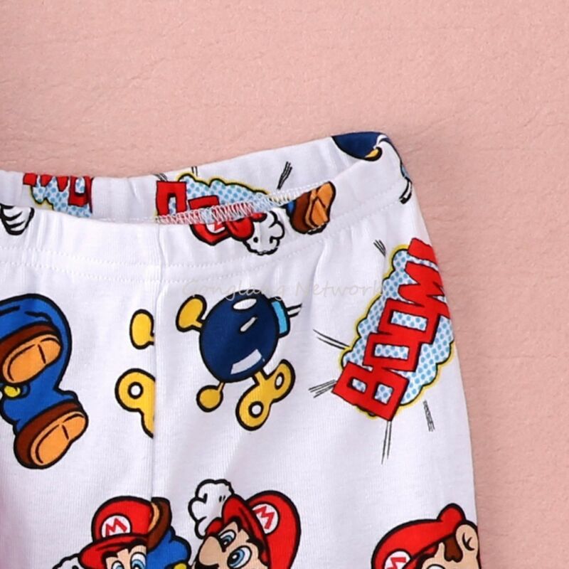 Pyjama-Super-Mario-en-coton-pour-enfants-v-tements-de-nuit-design-de-dessin-anim-tendance