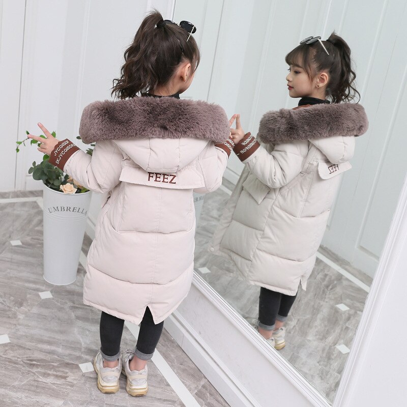 Pour-Enfant-Fille-Veste-d-Hiver-en-Duvet-de-Coton-Combinaison-de-Neige-V-tement-La