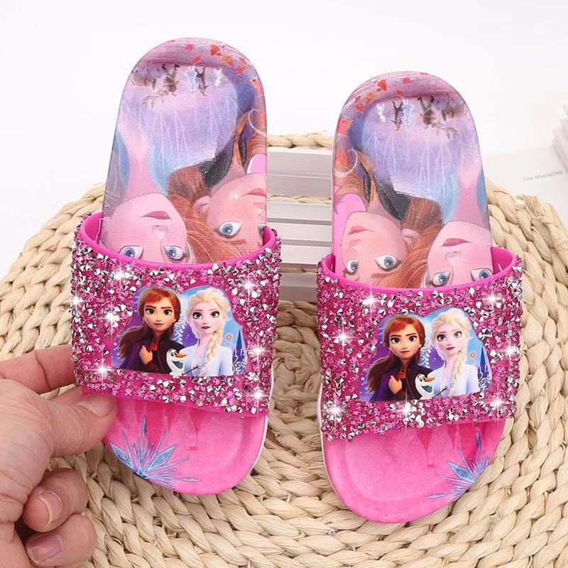 Chaussures-de-plage-pour-filles-chaussons-de-princesse-de-dessin-anim-Disney-la-reine-des-neiges