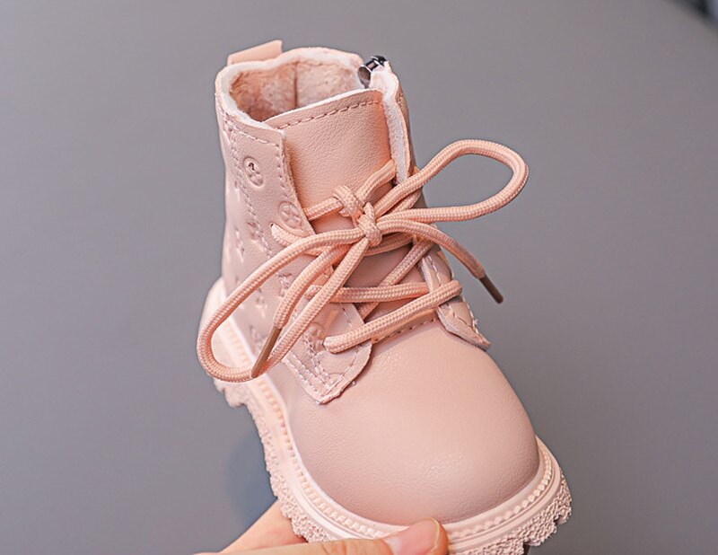 Bottines-d-hiver-en-cuir-pour-petites-filles-chaussures-pour-enfants-Design-imprim-Martin-courtes-en