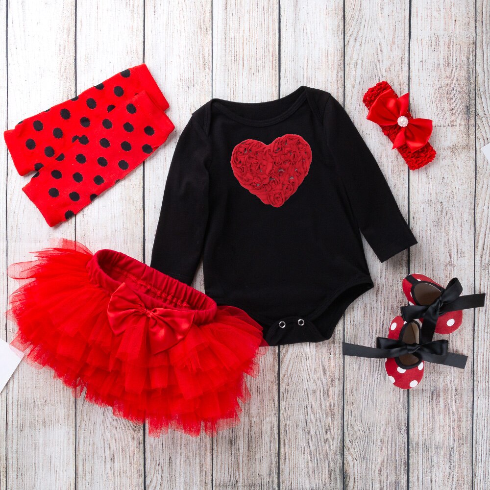 Ensemble-3-pi-ces-pour-b-b-fille-maillot-manches-longues-imprim-coccinelle-jupe-Tutu-volants