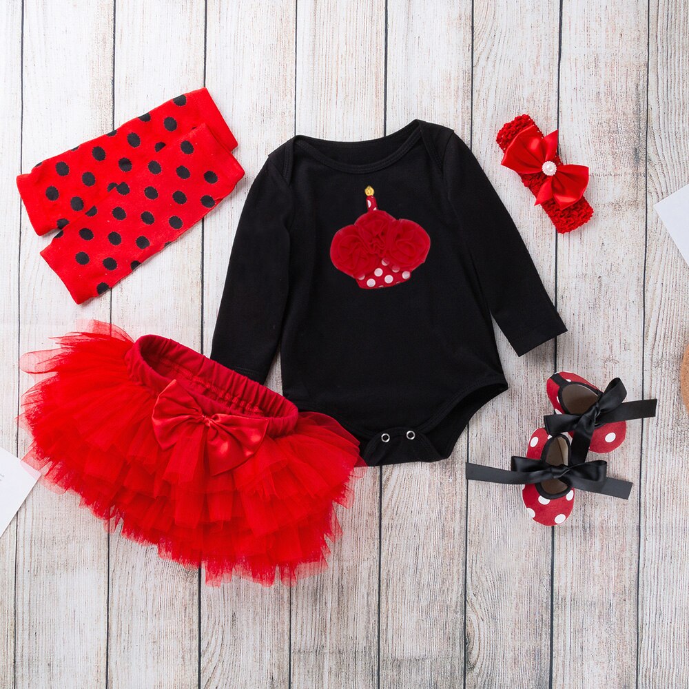 Ensemble-3-pi-ces-pour-b-b-fille-maillot-manches-longues-imprim-coccinelle-jupe-Tutu-volants