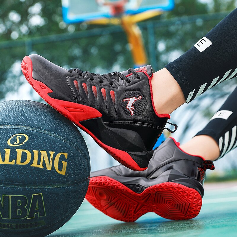 Air-Sports-Chaussures-De-Basketball-pour-hommes-et-femmes-baskets-montantes-d-athl-tisme-noires