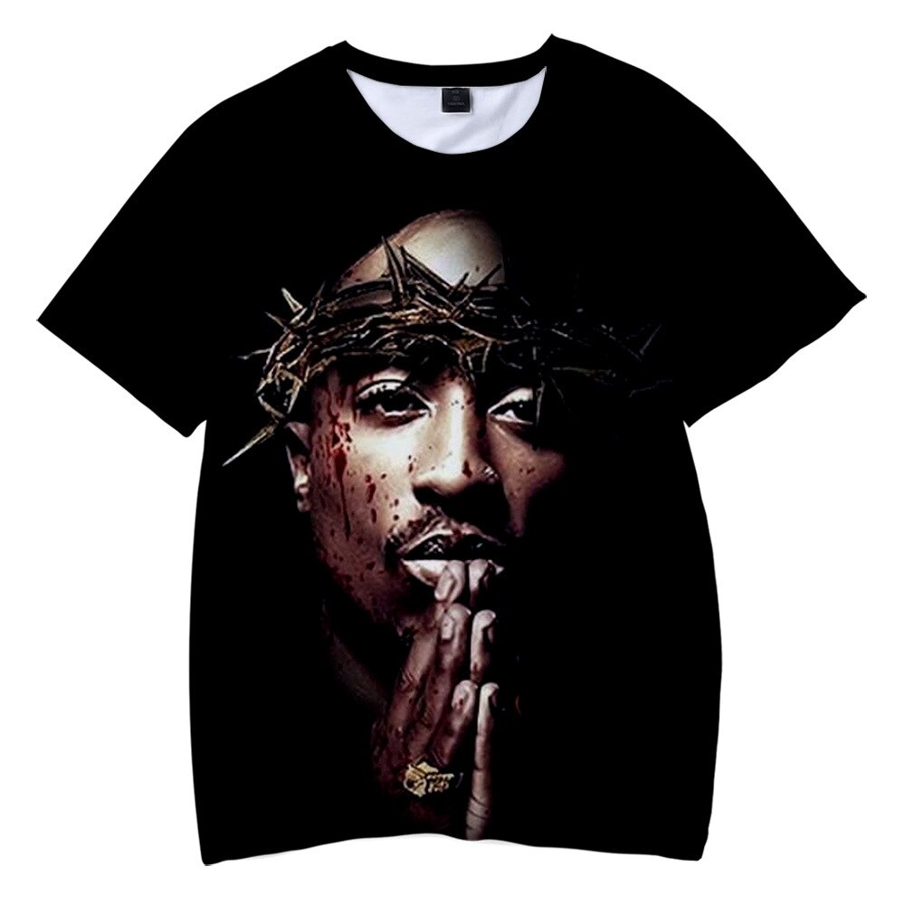 T-shirt-homme-fille-Streetwear-d-contract-surdimensionn-avec-impression-3D-2Pac-Tupac-rappeur-la-mode