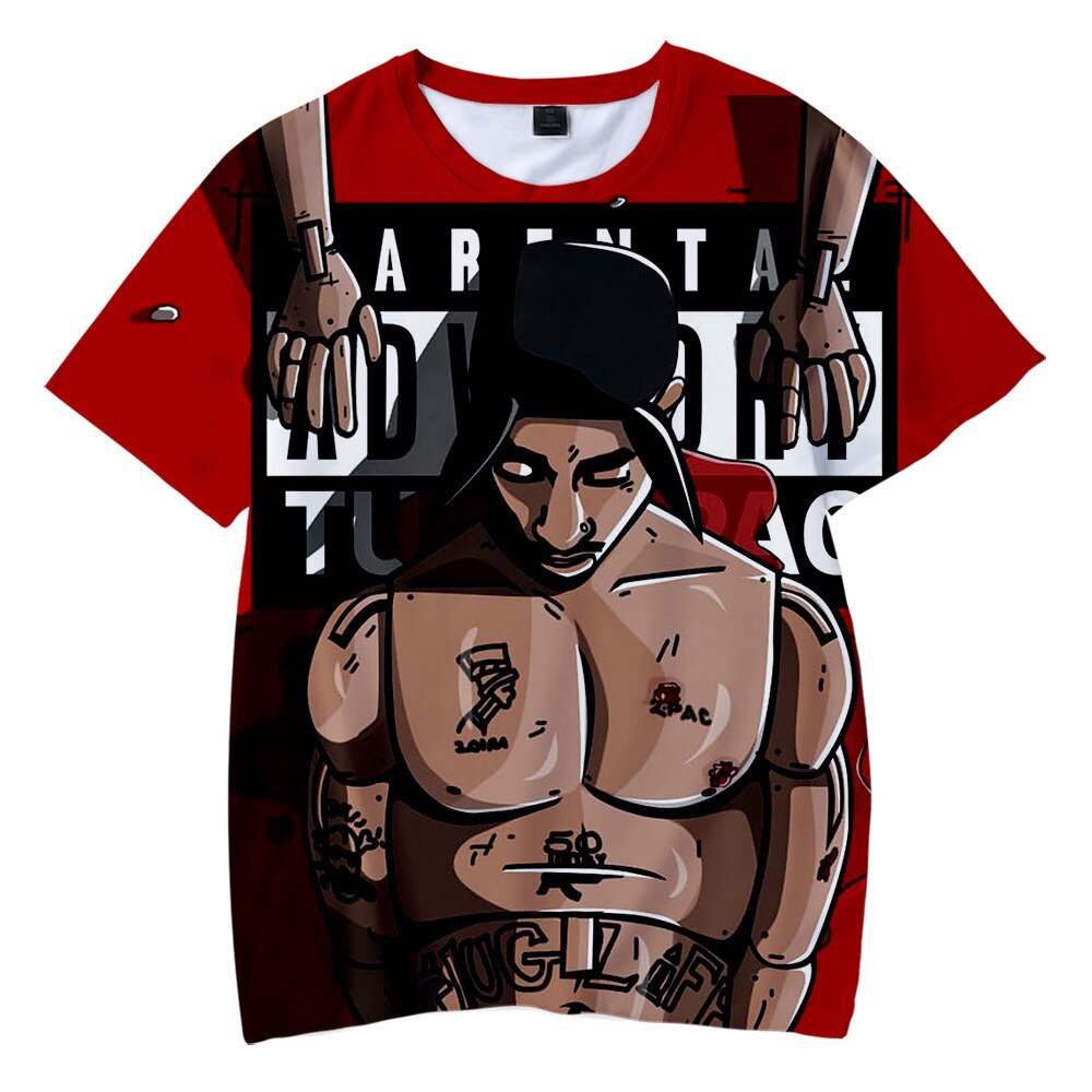 T-shirt-homme-fille-Streetwear-d-contract-surdimensionn-avec-impression-3D-2Pac-Tupac-rappeur-la-mode