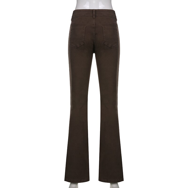 Darlingaga-jean-Vintage-marron-Y2K-90s-pour-femme-pantalon-en-Denim-taille-basse-la-mode-slim