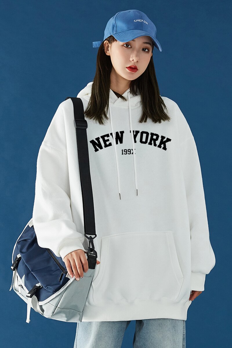 Sweat-capuche-surdimensionn-avec-impression-NEW-YORK-pour-femme-pais-et-chaud-collection-automne-2022