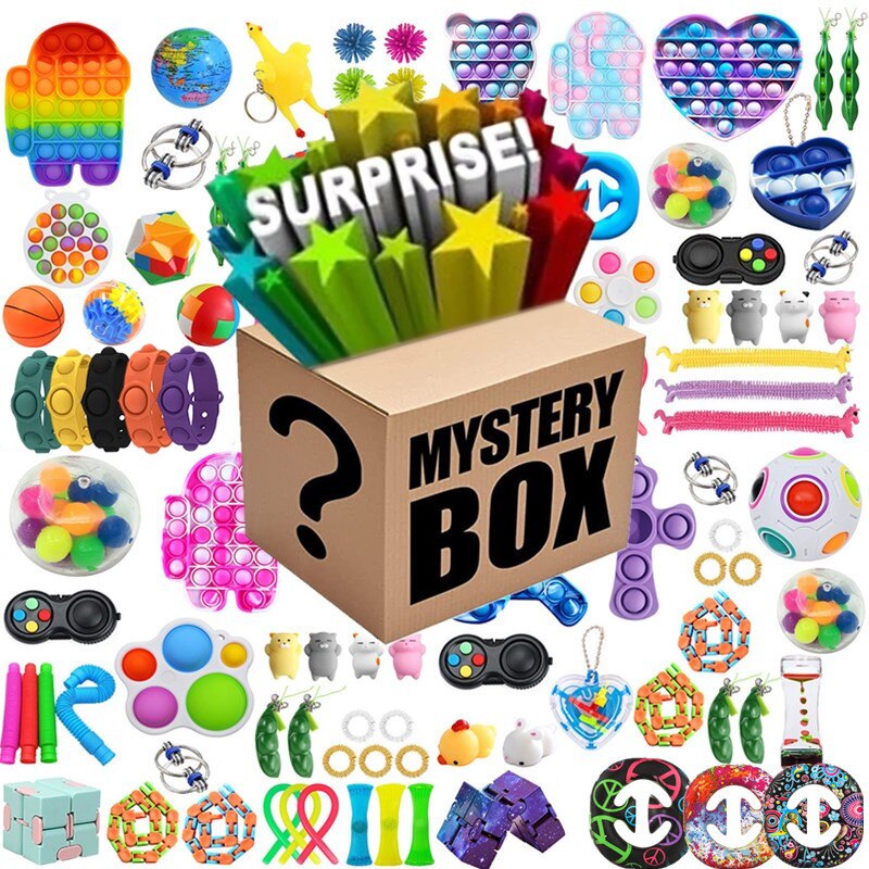 Pack-de-jouets-Fidget-bo-te-myst-re-bo-te-Surprise-Anti-Stress-ensemble-de-jouets