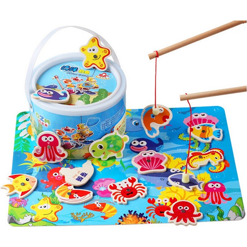 Puzzle-en-bois-pour-enfants-jouet-ducatif-poisson-jeu-de-p-che-magn-tique-ensemble-de