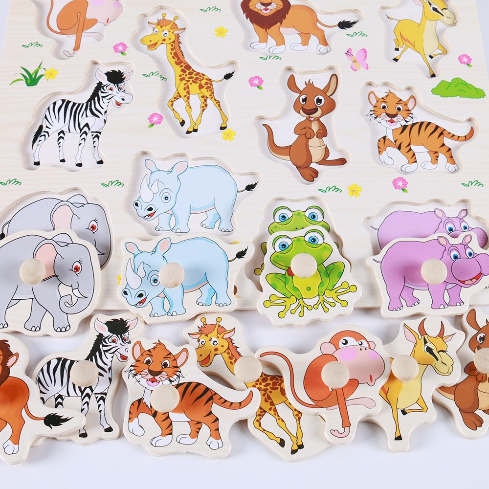 Jouets-d-apprentissage-Montessori-pour-enfants-jouet-ducatif-pr-coce-v-hicule-de-dessin-anim-Animal