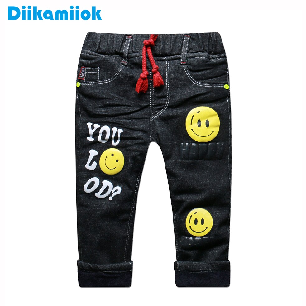 Jean-pais-et-chaud-pour-gar-on-pantalon-en-Denim-thermique-noir-la-mode-pour-enfant