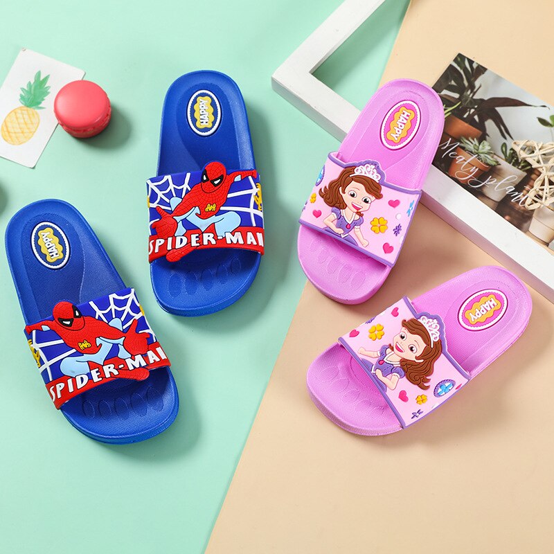 Disney-pantoufles-pour-enfants-chaussures-d-t-pour-b-b-s-gar-ons-et-filles-tongs