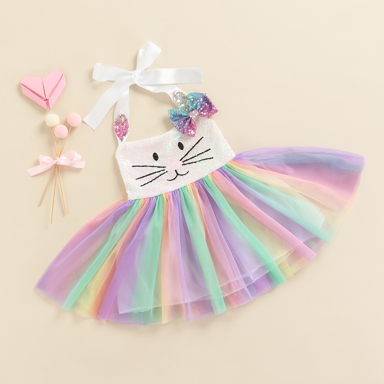 Robe-princesse-en-maille-pour-filles-de-1-5-ans-v-tements-Tutu-en-Tulle-avec