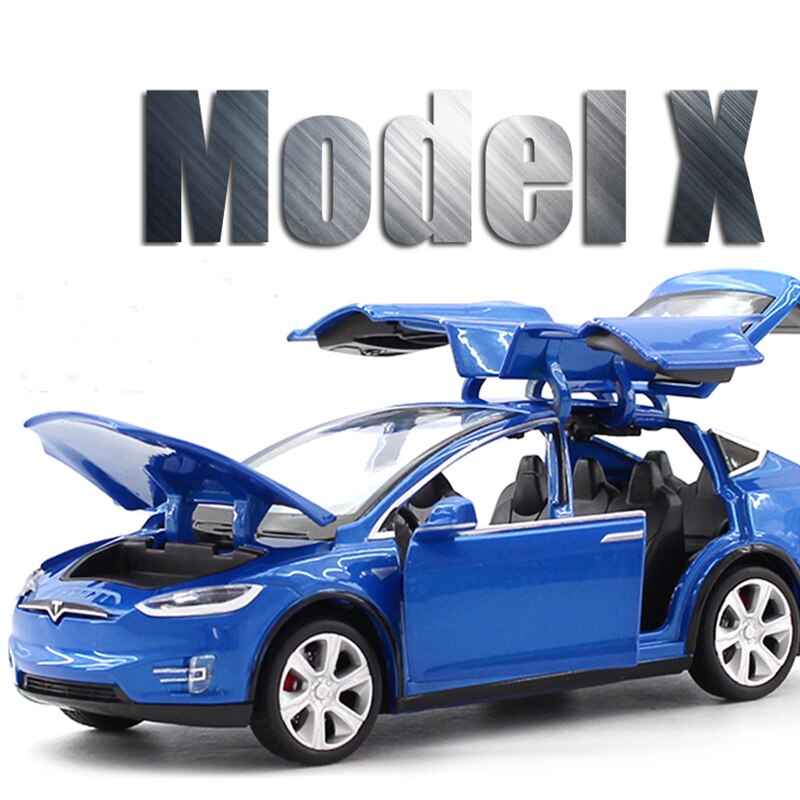 Nouveau-mod-le-de-voiture-Tesla-1-32-v-hicules-jouets-en-alliage-m-tallique-livraison