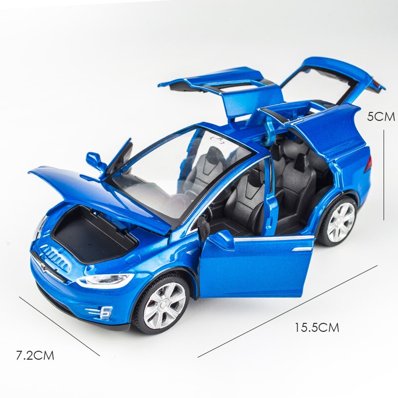 Nouveau-mod-le-de-voiture-Tesla-1-32-v-hicules-jouets-en-alliage-m-tallique-livraison