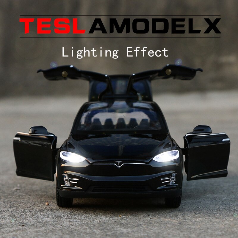 Nouveau-mod-le-de-voiture-Tesla-1-32-v-hicules-jouets-en-alliage-m-tallique-livraison