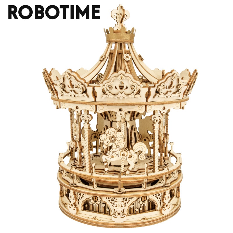 ROBOTIME-Carrousel-romantique-3D-en-bois-puzzle-jeu-assemblage-bo-te-musique-rotatif-jouet-offrir-en