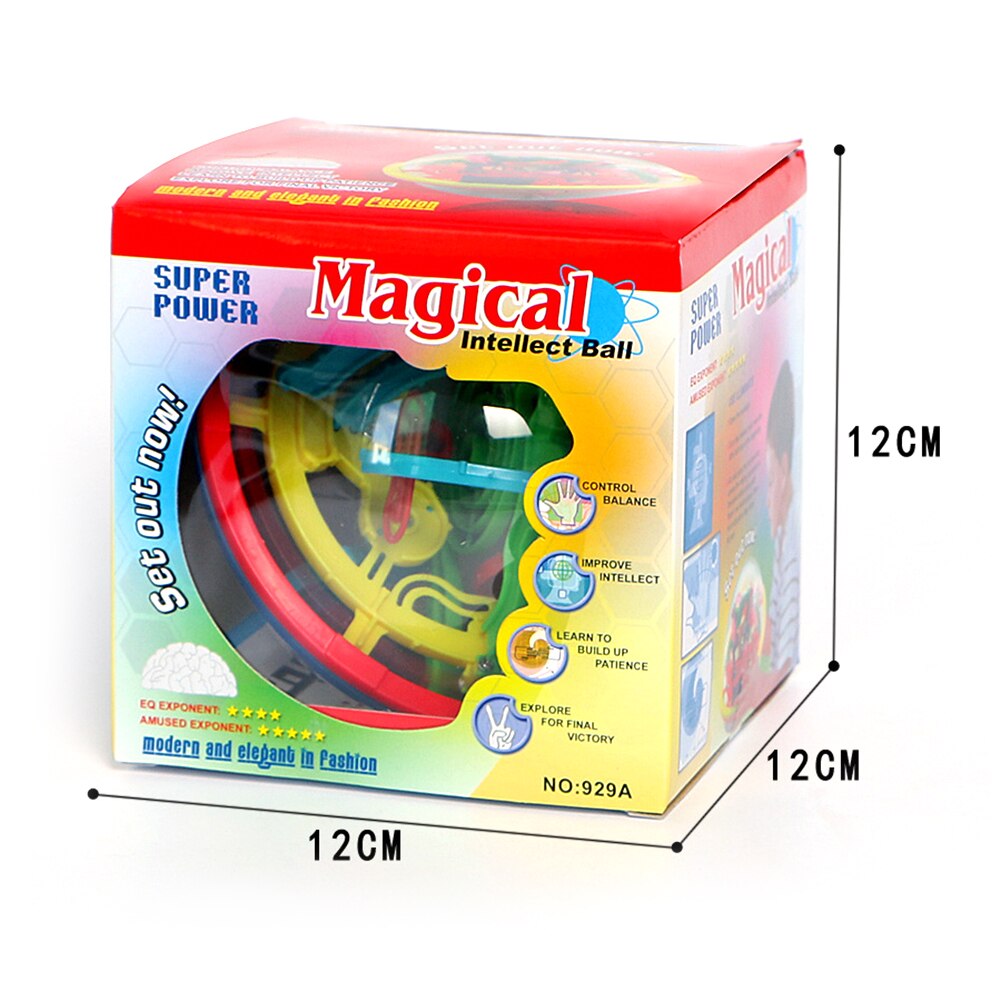 Balle-de-puzzle-3D-tape-100-balle-d-intelligence-magique-labyrinthe-sph-re-Globe-jouets-jeu