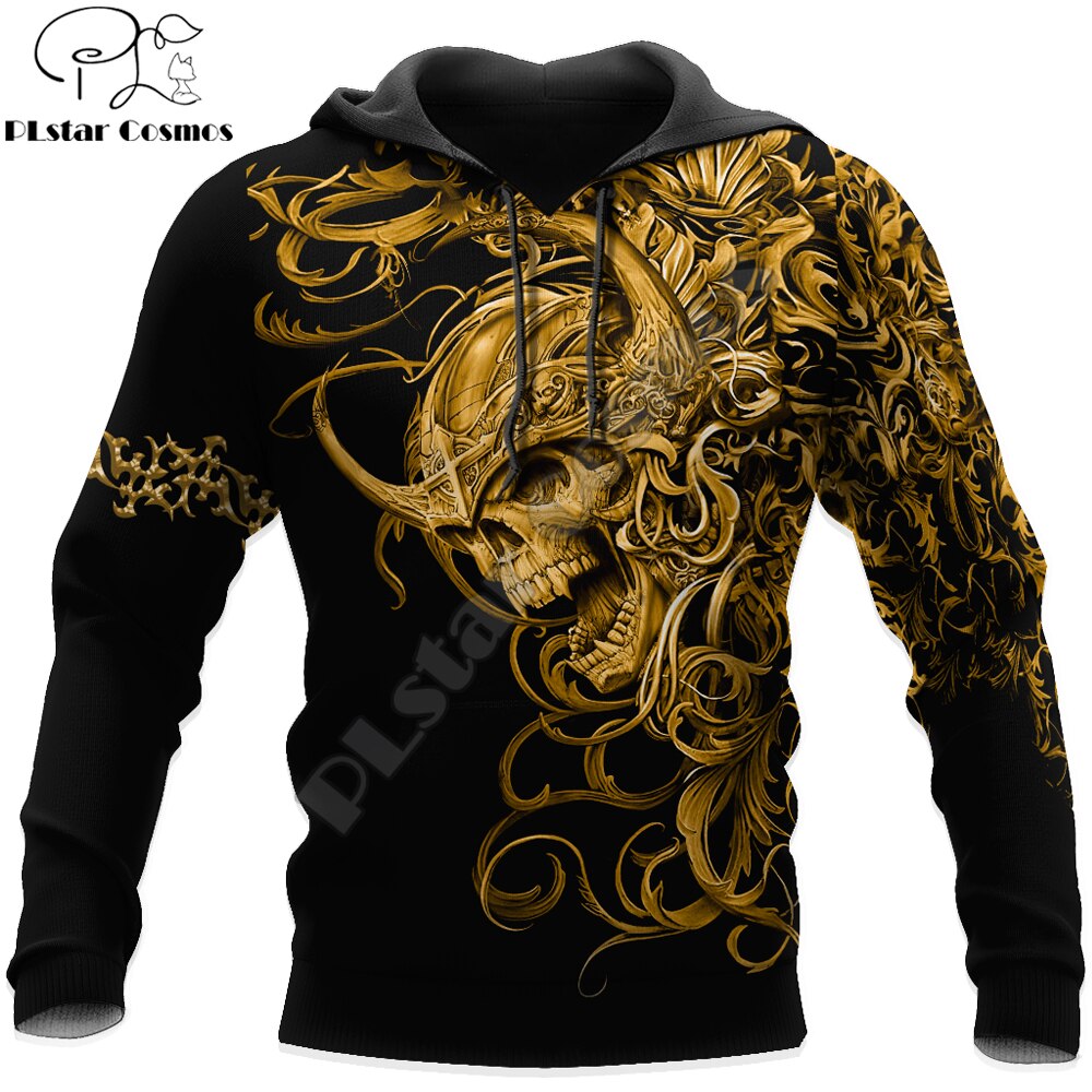 Sweat-capuche-pour-hommes-imprim-t-te-de-mort-et-squelette-tatouage-3D-unisexe-veste-d