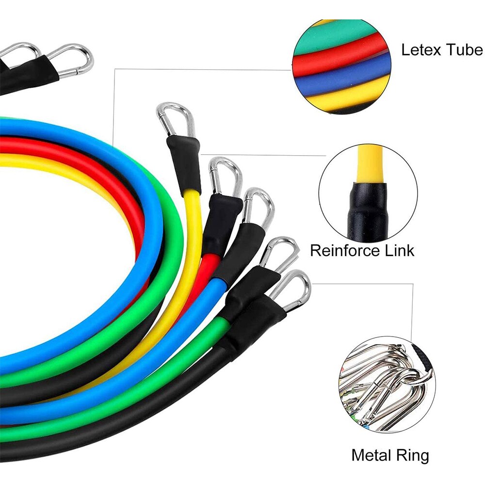 Bandes-de-r-sistance-en-Latex-TPE-11-pi-ces-Tubes-en-caoutchouc-extensible-pour-l