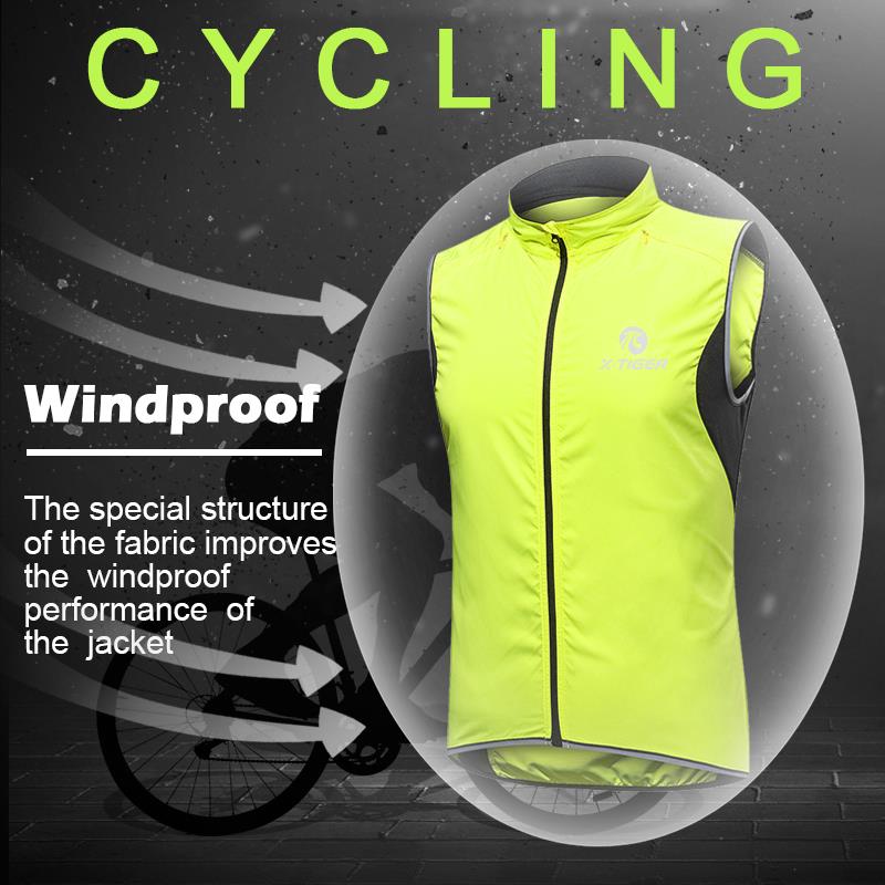 X-TIGER-Gilet-de-cyclisme-coupe-vent-veste-de-s-curit-r-fl-chissante-sans-manches