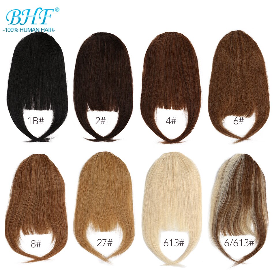 BHF-frange-de-cheveux-naturels-Remy-lisses-8-pouces-20g-frange-frontale-3-clips