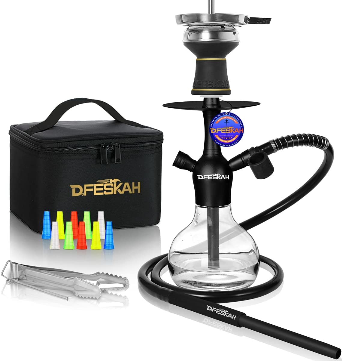 Ensemble-de-narguil-Portable-avec-tout-Mini-Shisha-to-go-tuyau-simple-de-12-pouces-avec