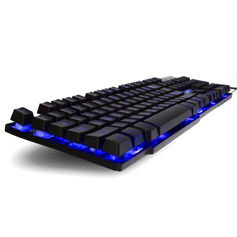 Clavier-de-jeu-multim-dia-ergonomique-r-tro-clair-3-couleurs-Version-anglaise-russe-rouge-violet