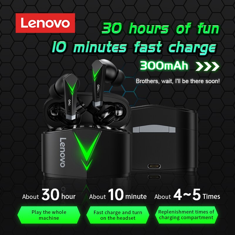 Lenovo-couteurs-sans-fil-LP6-TWS-bluetooth-5-0-casque-d-coute-intra-auriculaires-de-sport