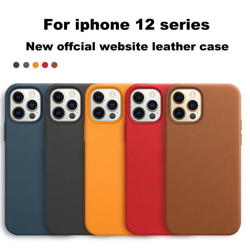 Coque-magn-tique-en-cuir-v-ritable-Anti-choc-pour-iPhone-compatible-mod-les-12-Pro