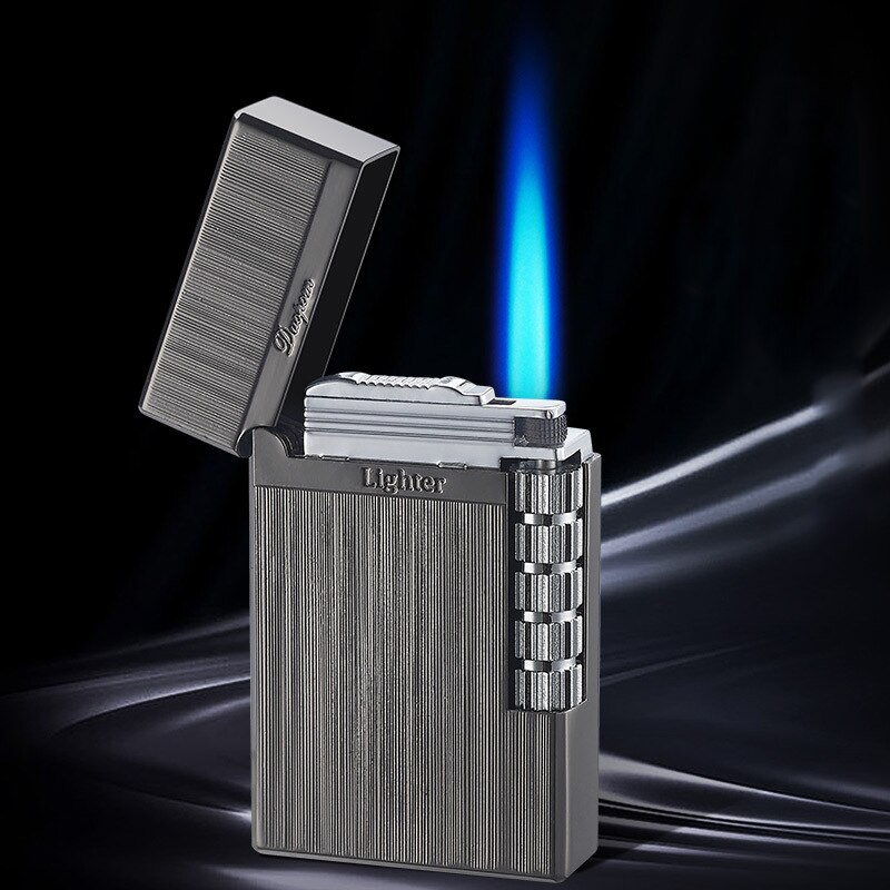 Briquet-gaz-pour-hommes-nouveau-2022-briquet-bord-carr-en-m-tal-allume-cigare-en-silex