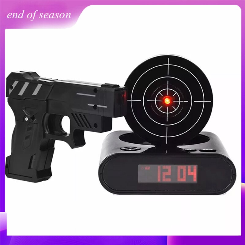 R-veil-num-rique-pour-enfants-horloge-de-bureau-Gadget-pistolet-tir-Laser-cible-r-veil