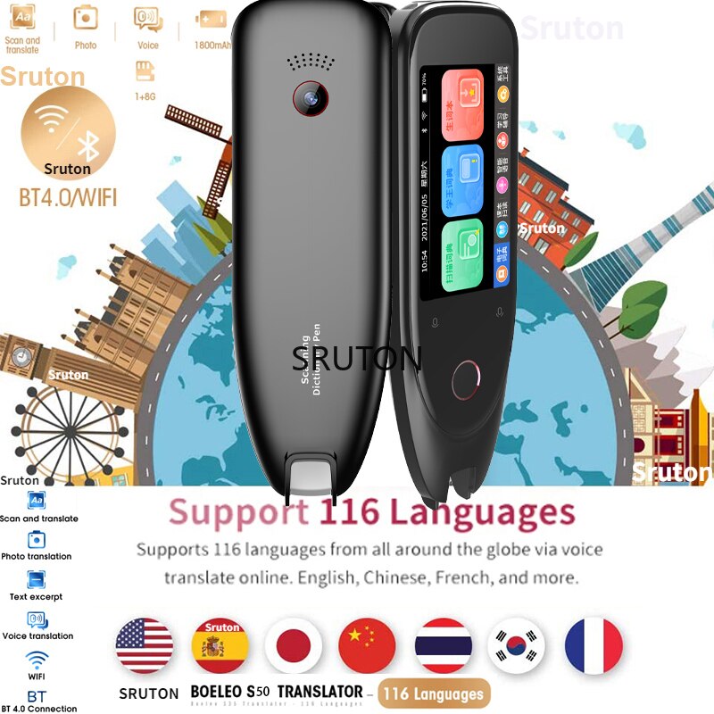S50-stylo-balayage-intelligent-3-pouces-1800mAh-photographie-traduction-112-langues-r-duction-du-bruit-Double