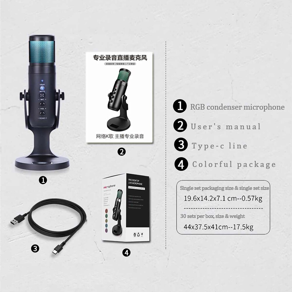 Microphone-de-Studio-professionnel-condensateur-USB-JD-950-rvb-support-pour-ordinateur-jeu-vid-o-enregistrement