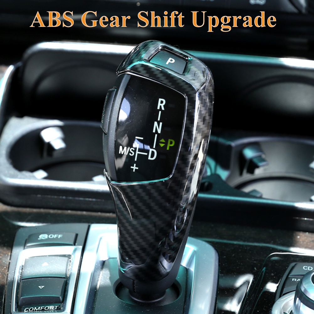 Manchon-de-poign-e-de-changement-de-vitesse-en-Fiber-de-carbone-ABS-autocollant-adapt-la