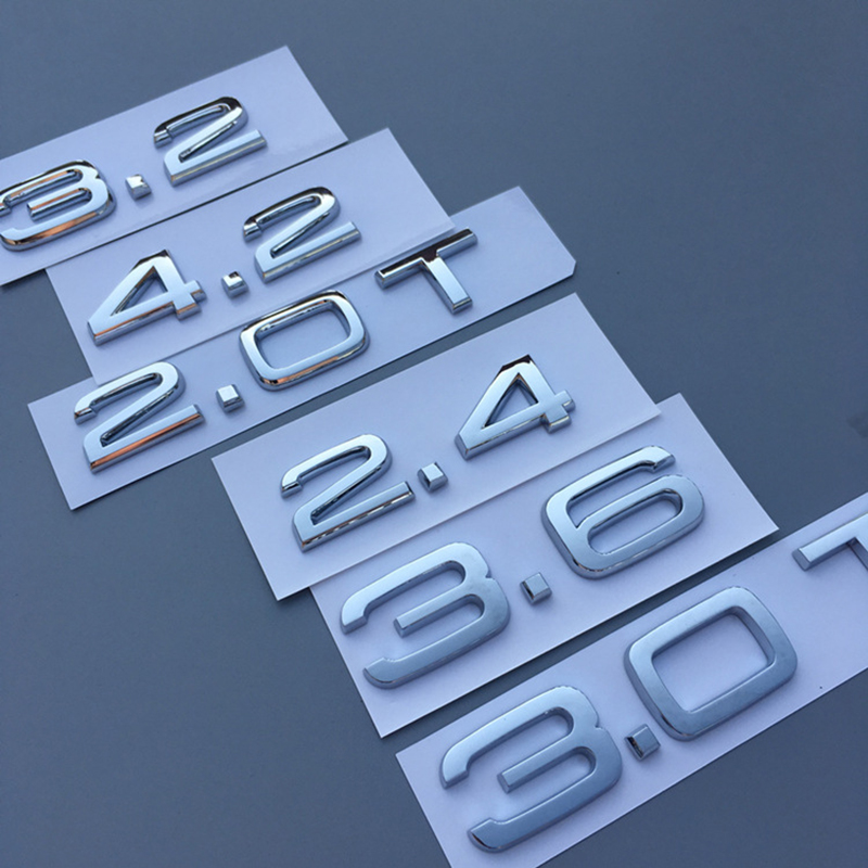 Voiture-R-am-nagement-Coffre-Badge-Logo-Autocollant-pour-Audi-1-8T-2-0T-2-4