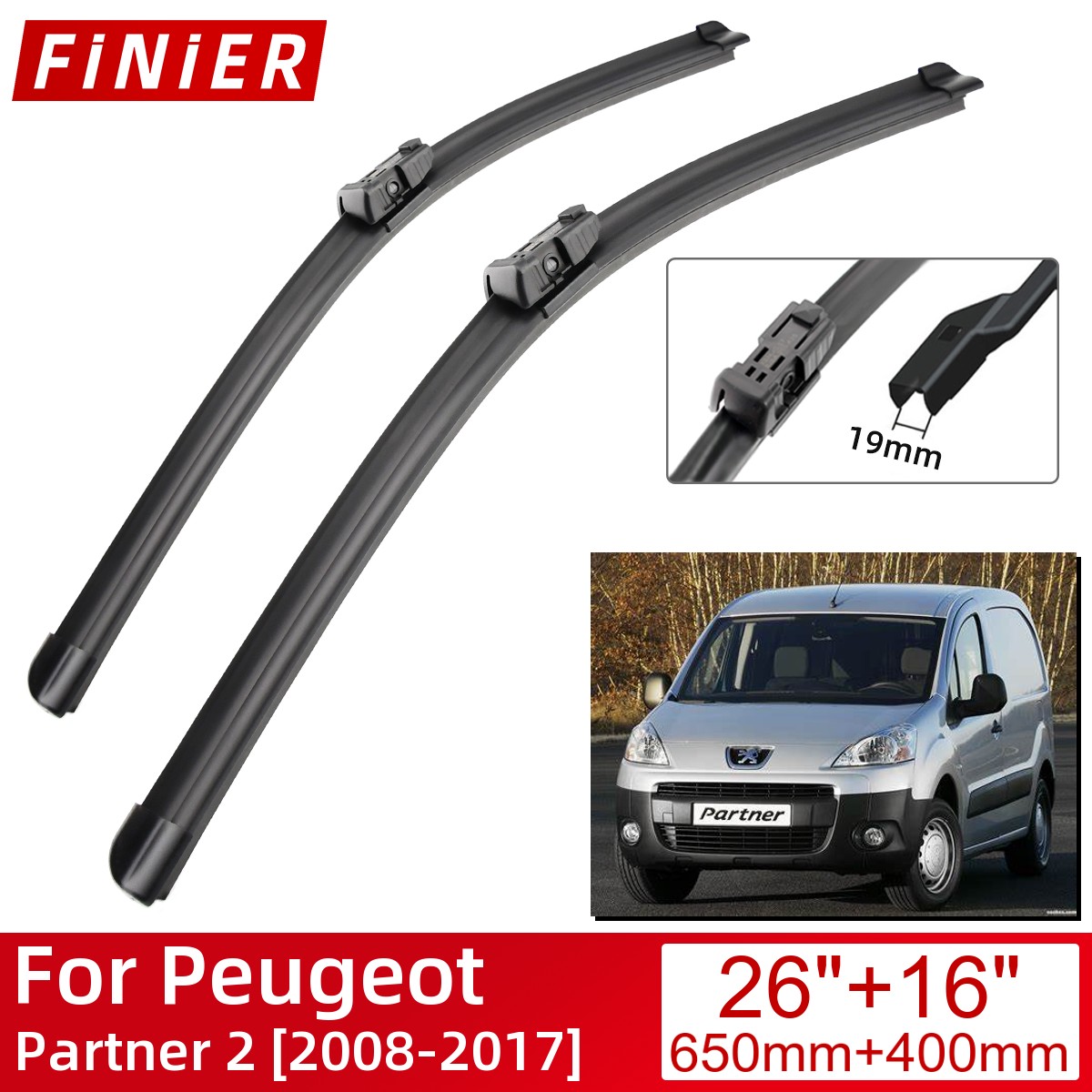 Accessoires-de-voiture-pour-Peugeot-Partner-2-2008-2017-balais-d-essuie-glace-avant-2017-2016