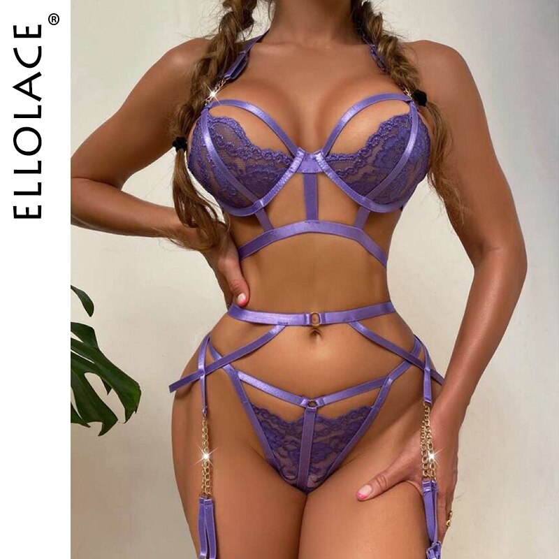 Ellolace-Costumes-exotiques-sensuels-Lingerie-Sexy-soutien-gorge-ajour-dos-nu-3-pi-ces-v-tements