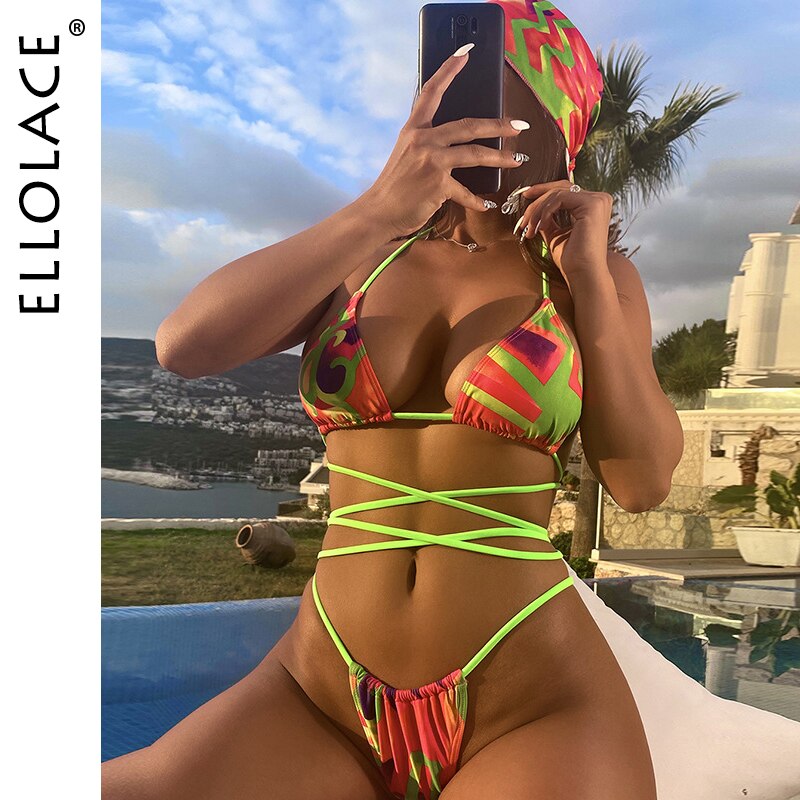 Ellolace-Bikini-imprim-africain-n-on-maillot-de-bain-l-gant-Tankini-avec-bandeau-rembourr-v