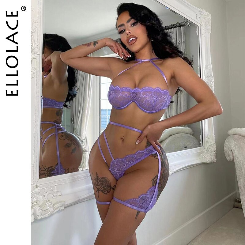 Ellolace-soutien-gorge-en-dentelle-transparente-pour-femmes-tenue-rotique-porno-extr-me-Sexy-lavande-intime