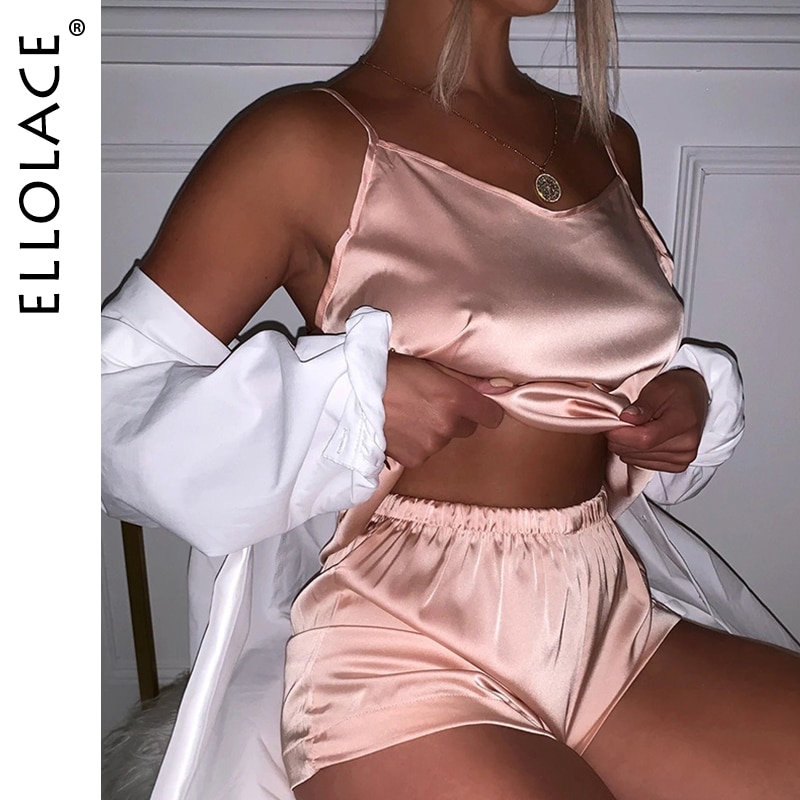 Ellolace-pyjama-en-Satin-de-soie-pour-femmes-ensemble-de-nuit-Sexy-sans-manches-couleur-unie