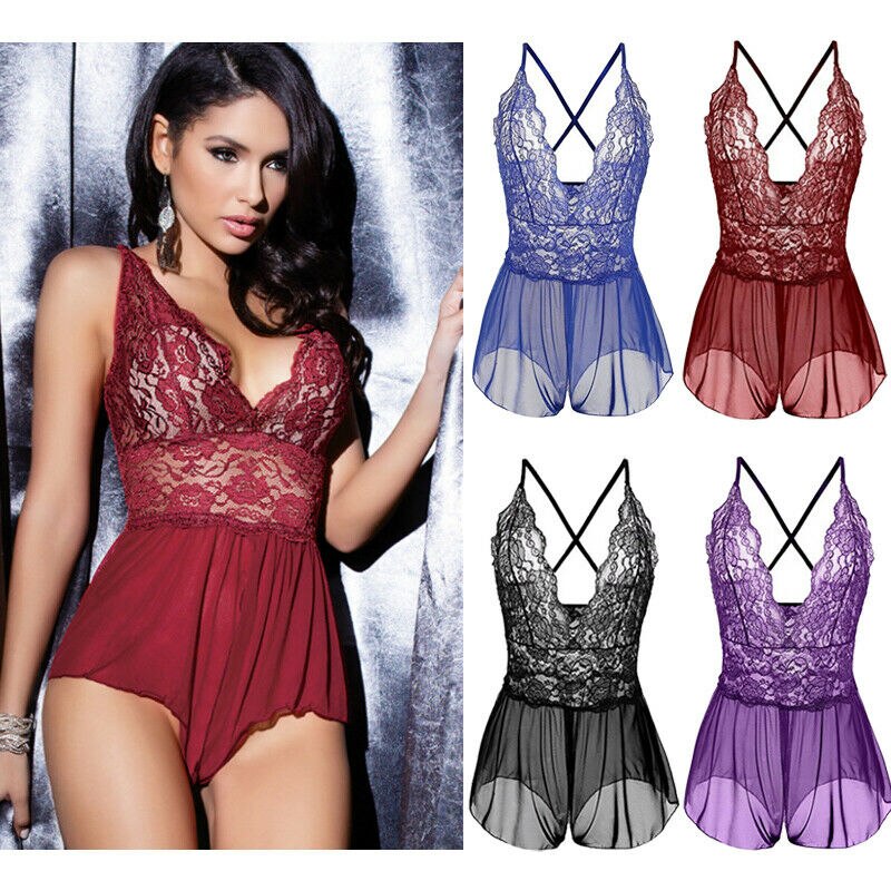 Combinaison-de-nuit-en-dentelle-pour-femmes-d-collet-plongeant-en-v-dos-nu-transparente-Lingerie