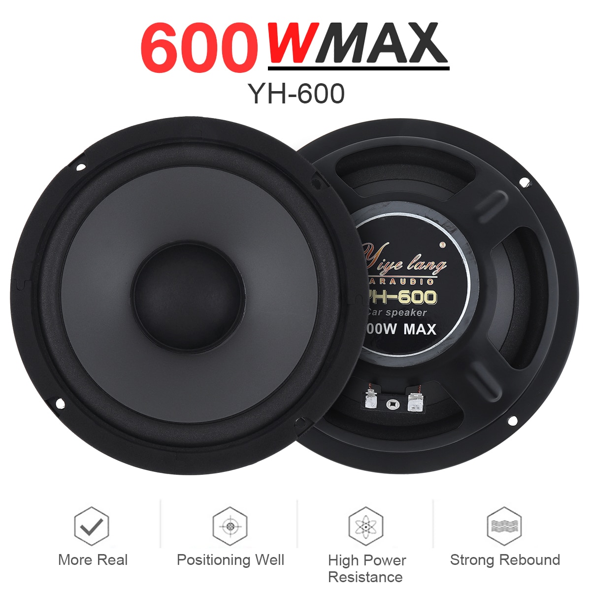 Haut-parleur-Coaxial-HiFi-Audio-de-Voiture-Caisson-de-Basses-St-r-o-Gamme-Compl-te