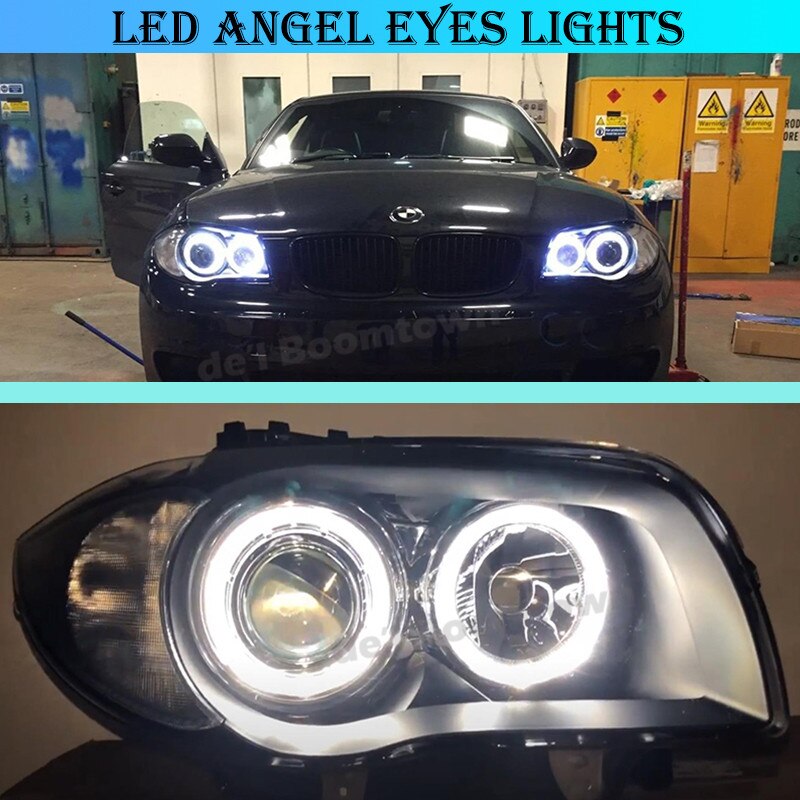 Ampoules-d-yeux-d-ange-de-voiture-LED-120W-anneaux-Halo-BMW-s-rie-1-3